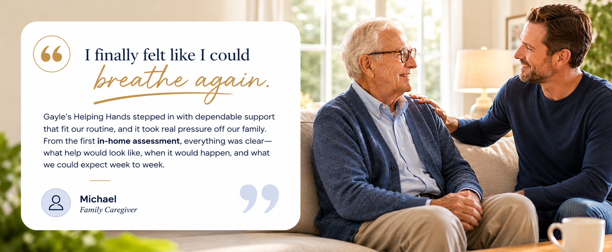 Family caregiver testimonial